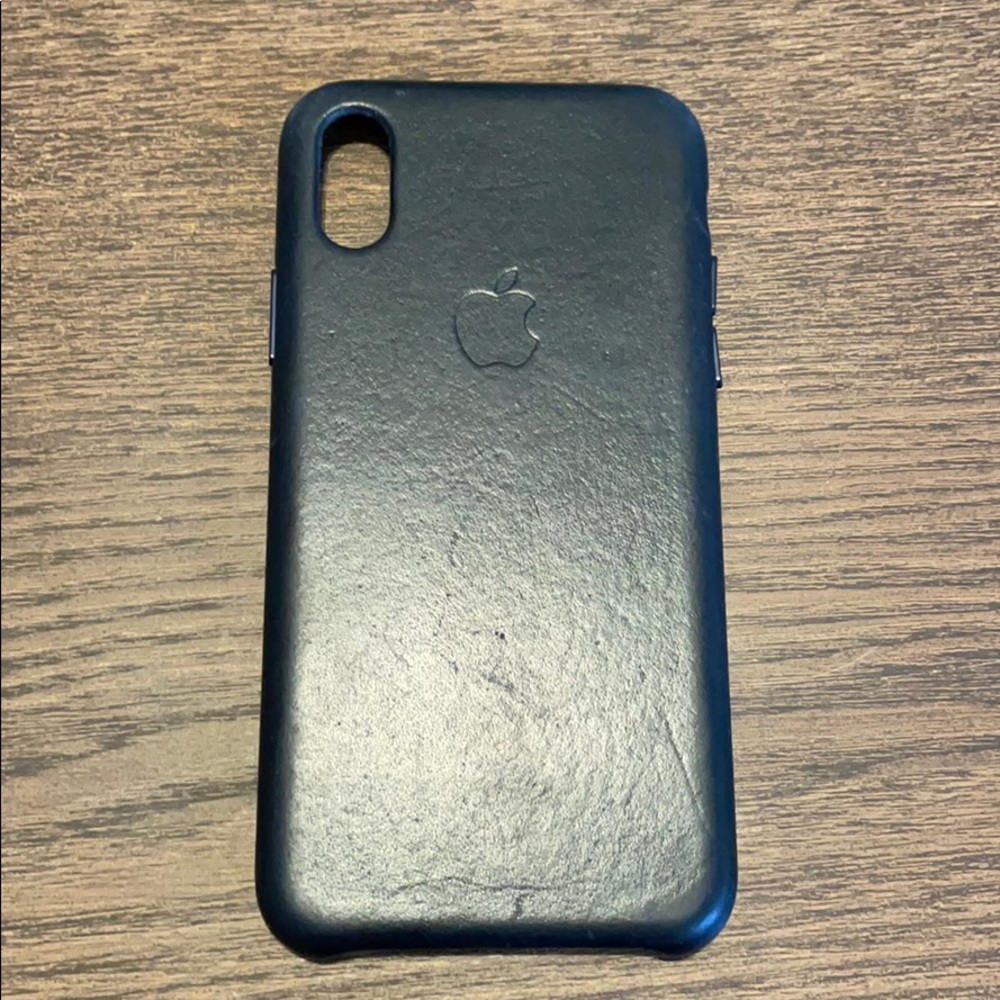 iPhone X leather case